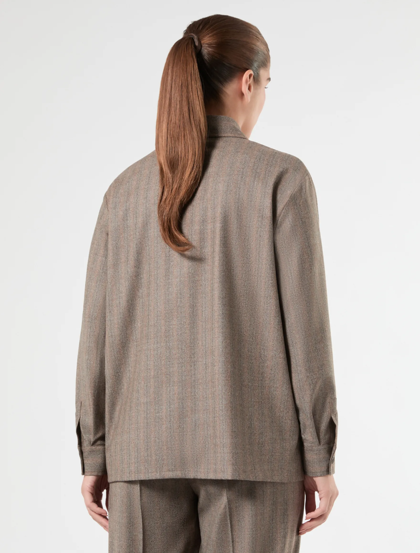 Camicia in flanella stretch - FANGO