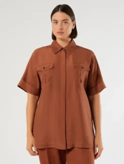 Camicia in habotai di seta - AMBRA