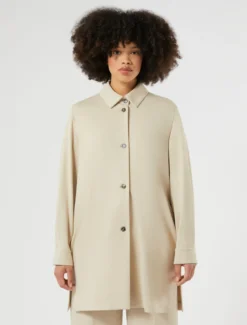 Camicia in jersey - BEIGE