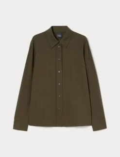 Camicia in jersey - VERDE OLIVA