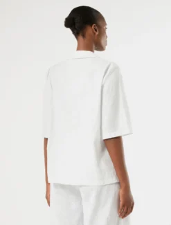 Camicia in lino e cotone - BIANCO OTTICO