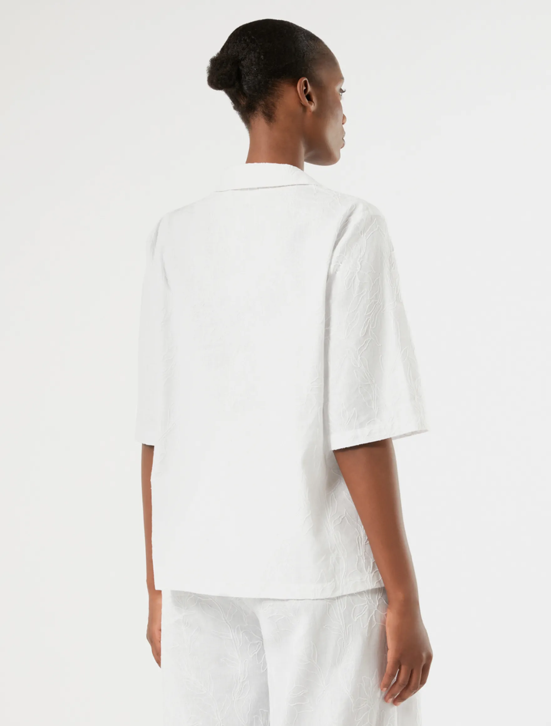 Camicia in lino e cotone - BIANCO OTTICO