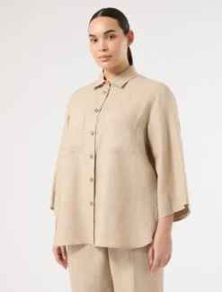 Camicia in lino - SABBIA