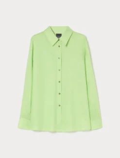 Camicia in lino - VERDE ACIDO