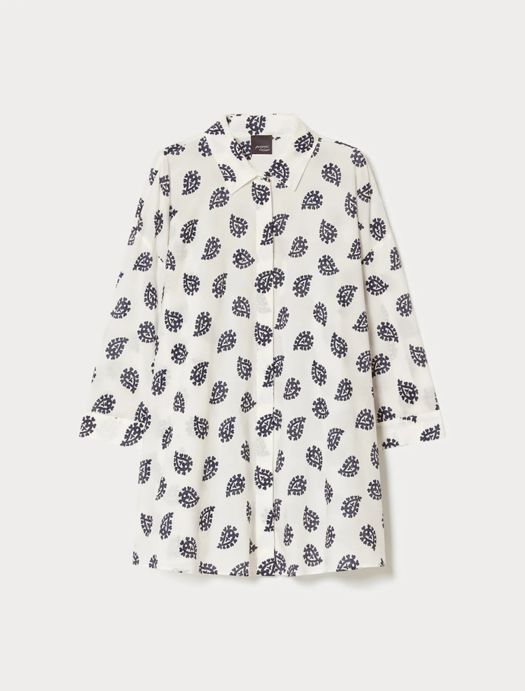 Camicia in mussola di cotone - BIANCO