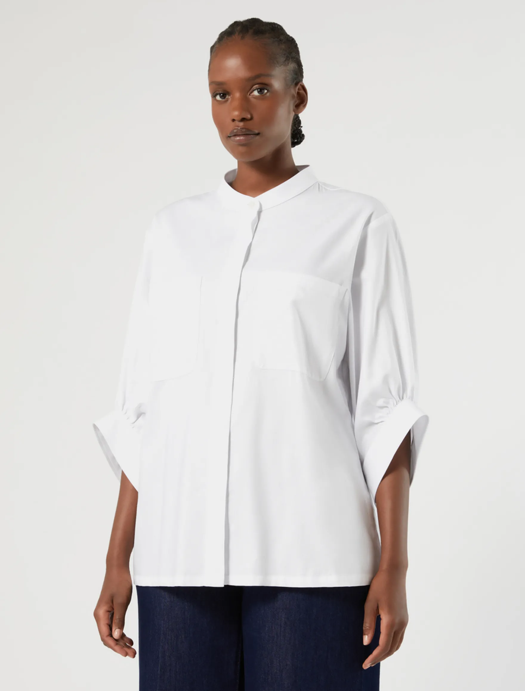 Camicia in Oxford di cotone - BIANCO OTTICO
