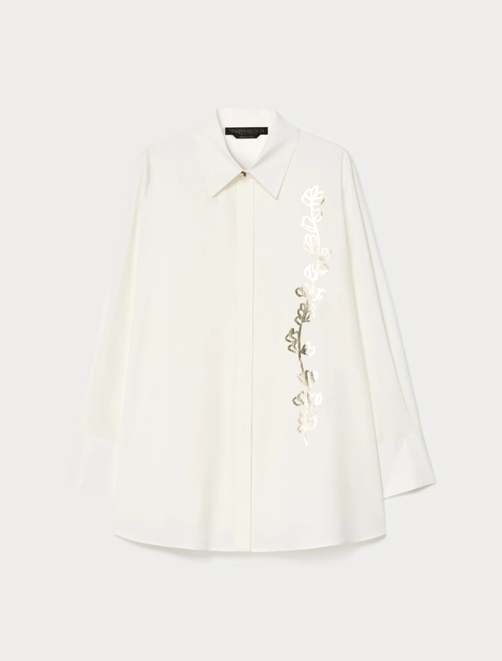 Camicia in popeline - BIANCO