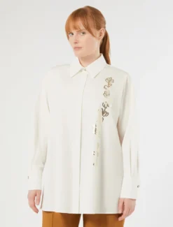 Camicia in popeline - BIANCO