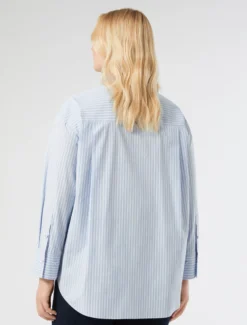 Camicia in popeline con ricamo - BIANCO OTTICO