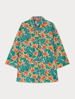 Camicia in popeline con stampa - MULTICOLOR