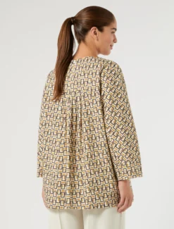 Camicia in popeline di cotone - AVORIO