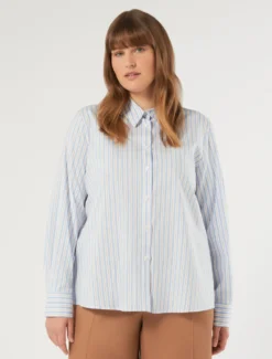 Camicia in popeline di cotone - BIANCO
