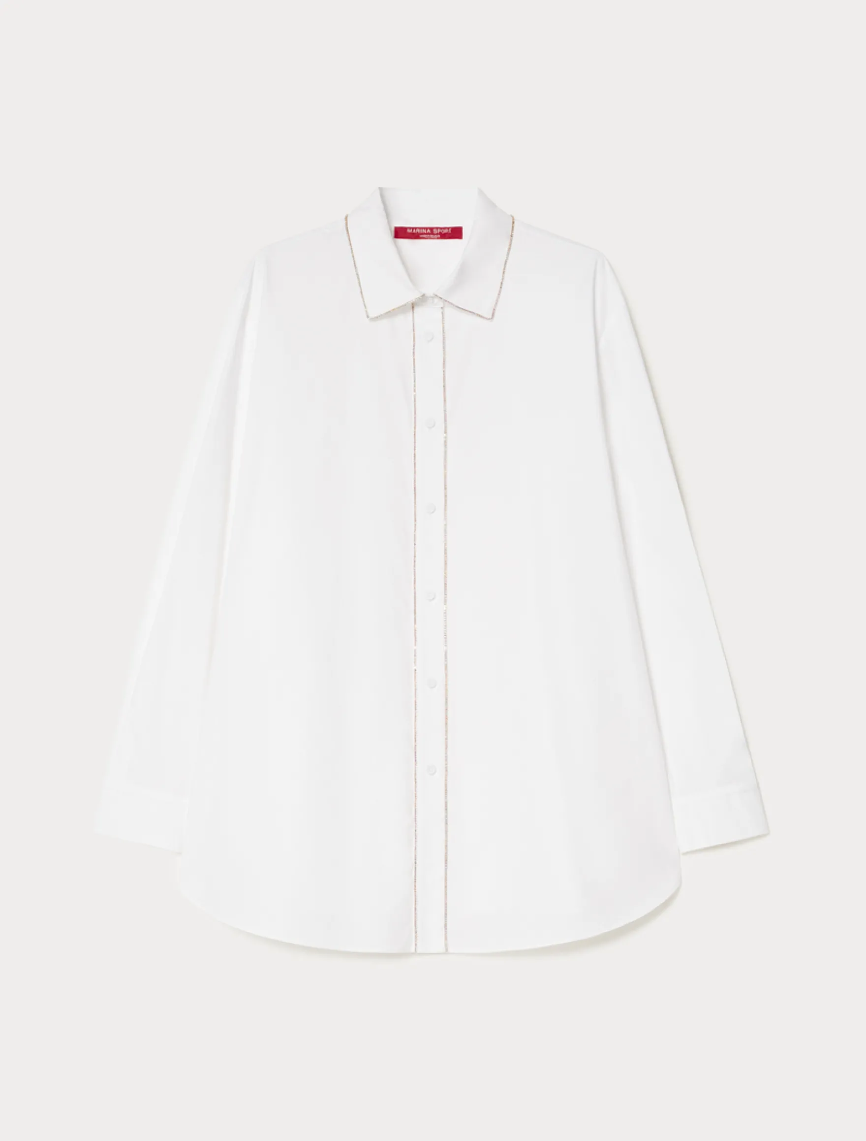 Camicia in popeline di cotone - BIANCO OTTICO