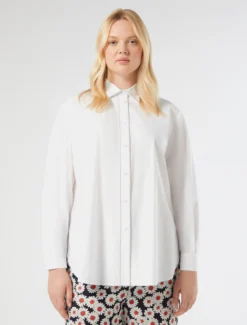 Camicia in popeline di cotone - BIANCO OTTICO