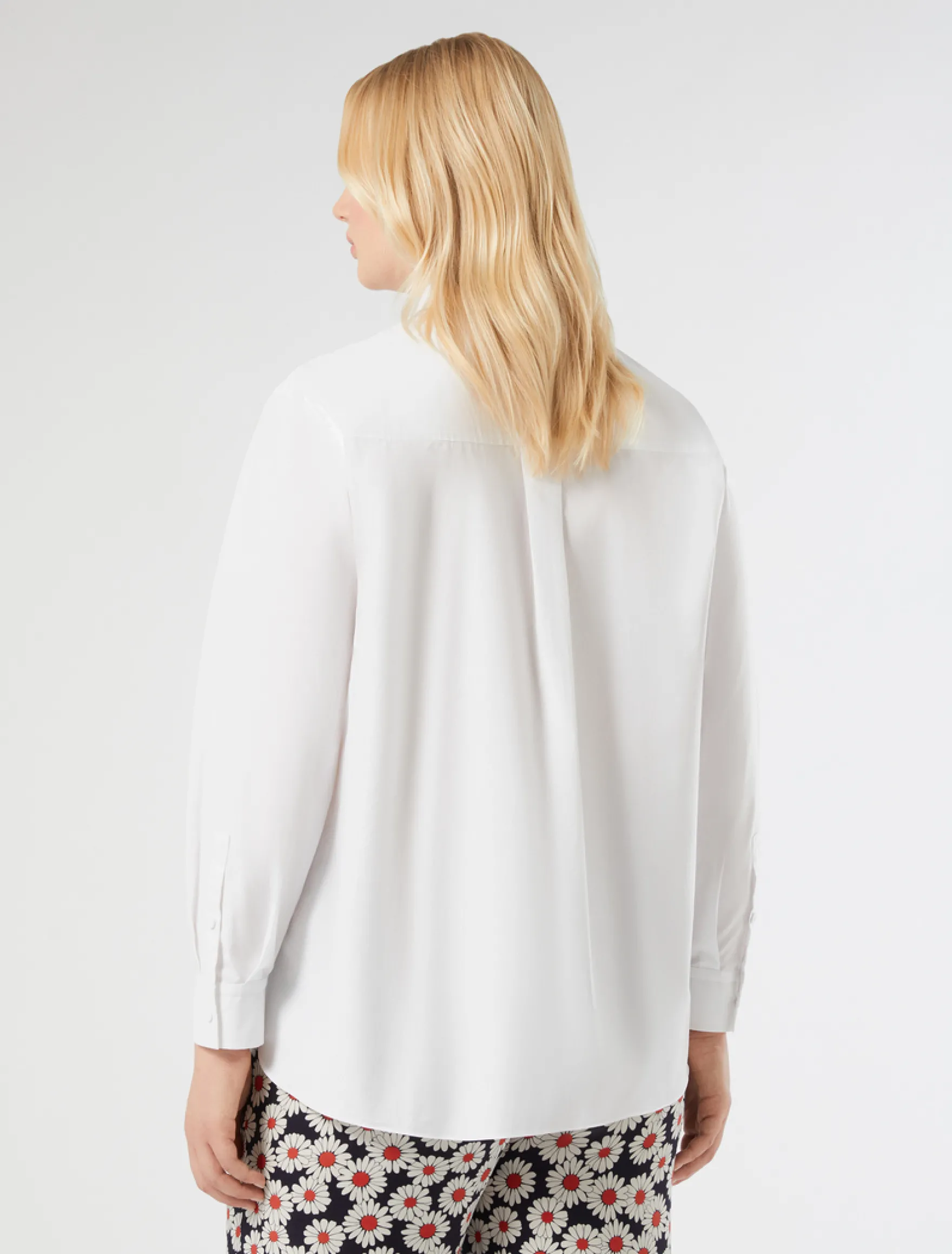 Camicia in popeline di cotone - BIANCO OTTICO