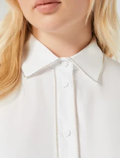 Camicia in popeline di cotone - BIANCO OTTICO
