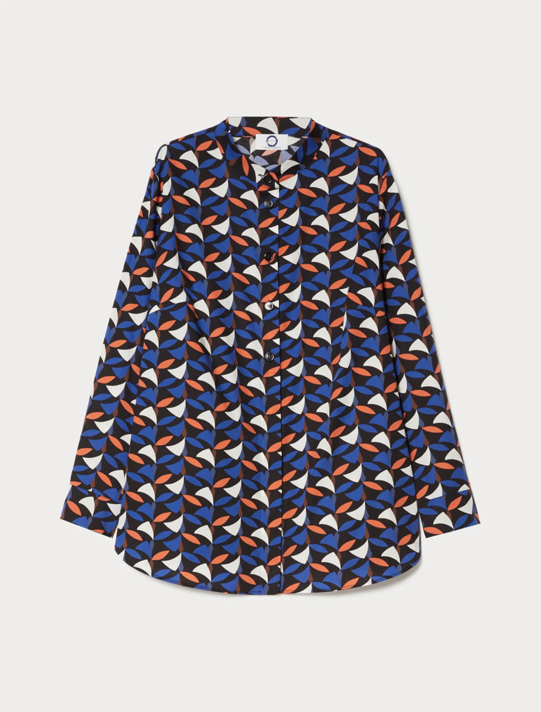 Camicia in popeline di cotone - BLU