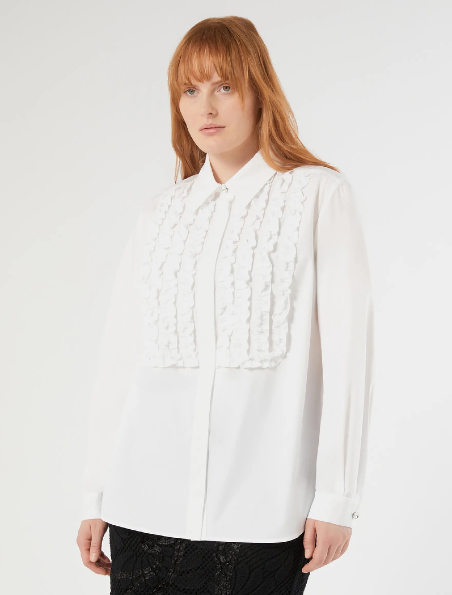 Camicia in popeline di cotone organico - BIANCO OTTICO