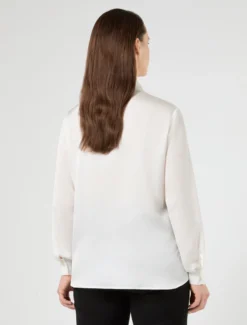 Camicia in raso - BIANCO