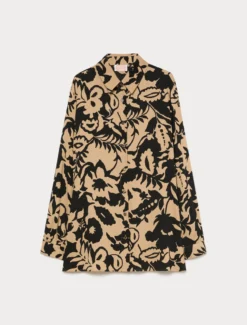 Camicia in raso di viscosa - BEIGE
