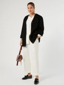 Camicia in tela di cotone - AVORIO