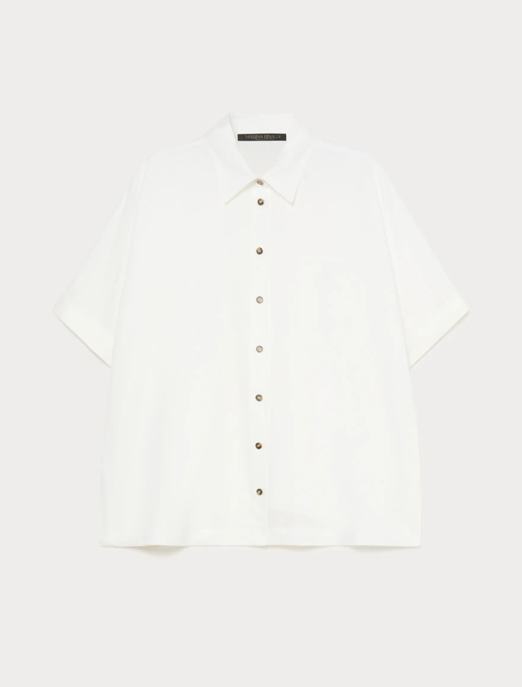 Camicia in tela di lino - BIANCO OTTICO