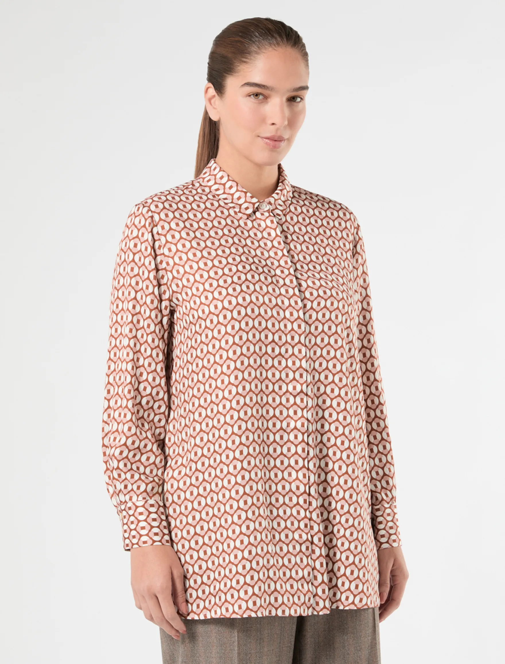 Camicia in twill - BIANCO