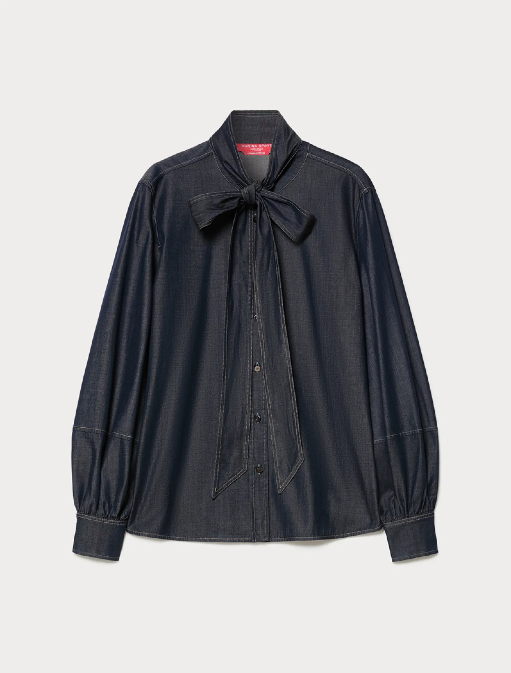 Camicia in twill tencel - BLU