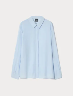 Camicia in viscosa - AZZURRO