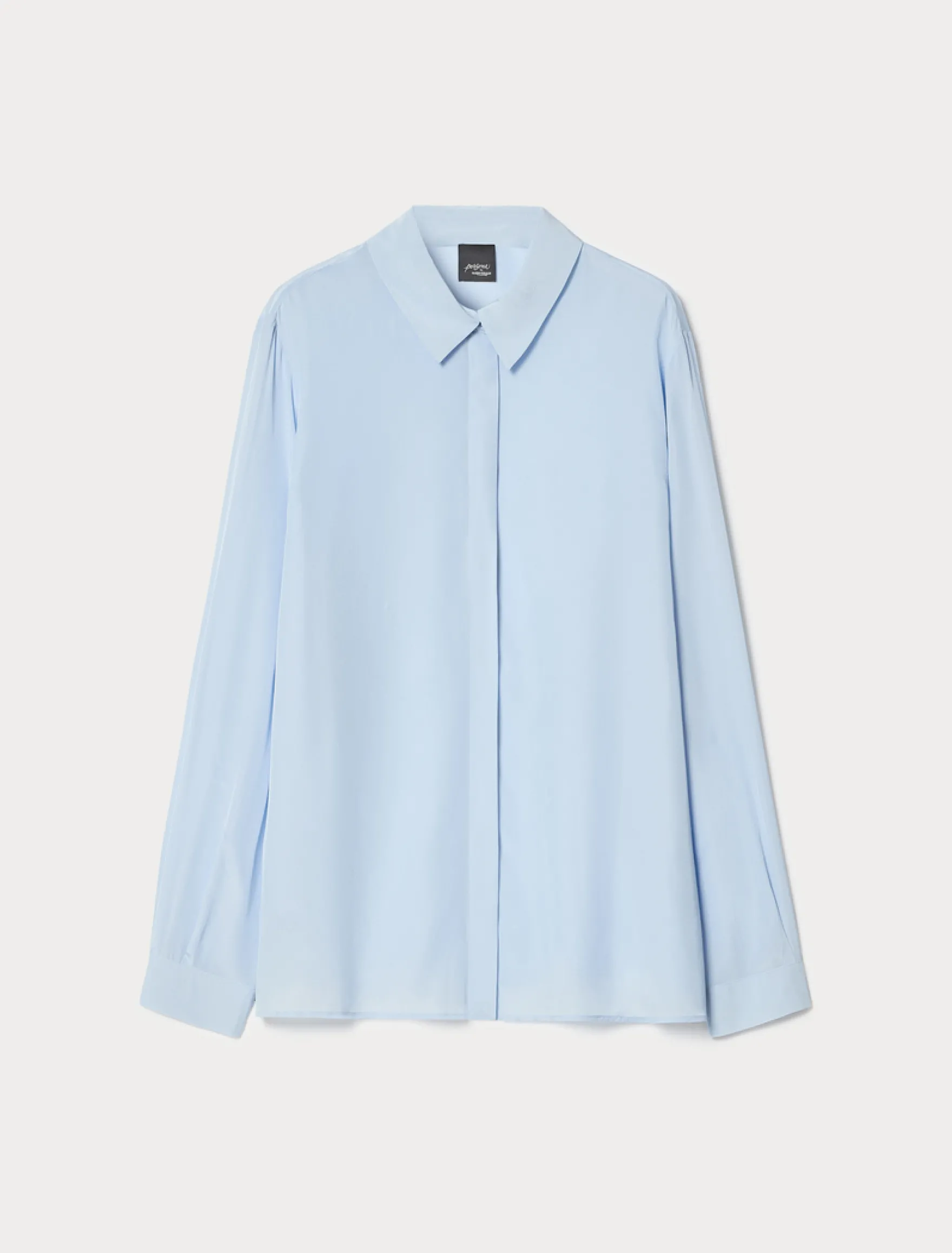 Camicia in viscosa - AZZURRO