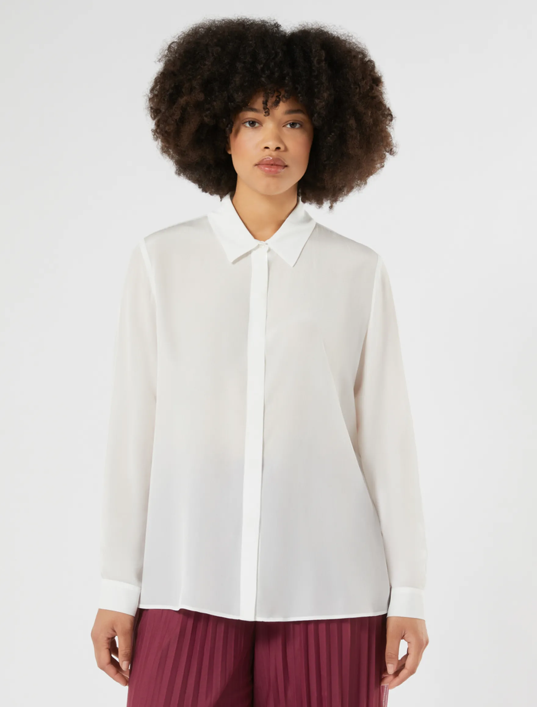 Camicia in viscosa - BIANCO