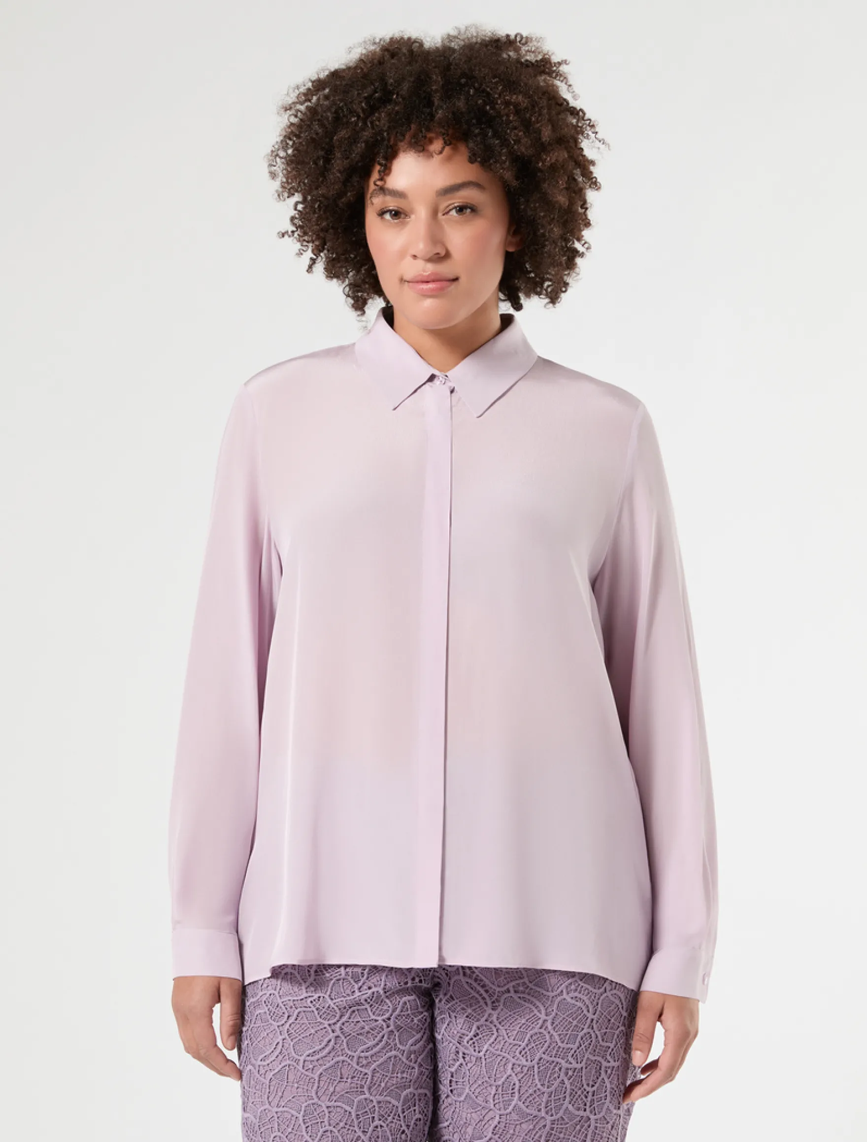 Camicia in viscosa - LAVANDA