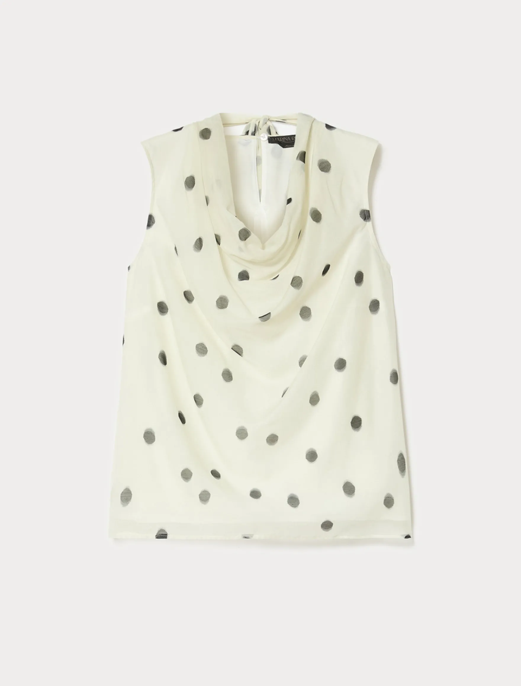 Camicia in voile di cotone e seta - BIANCO