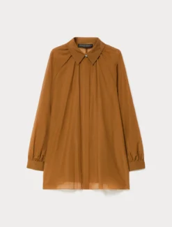 Camicia in voile di cotone e seta - SIENA