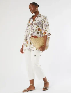 Camicia over in creponne - BIANCO