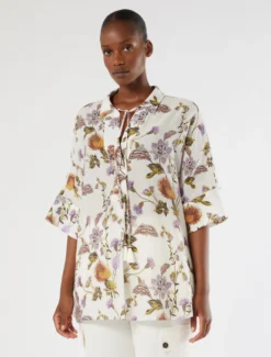 Camicia over in creponne - BIANCO