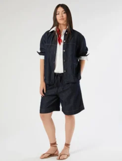 Camicia over in popeline di cotone - BIANCO
