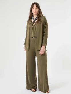Canotta in jersey interlock - VERDE KAKI