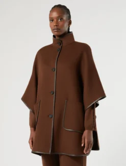 Cappa in double di lana e nylon - BISCOTTO
