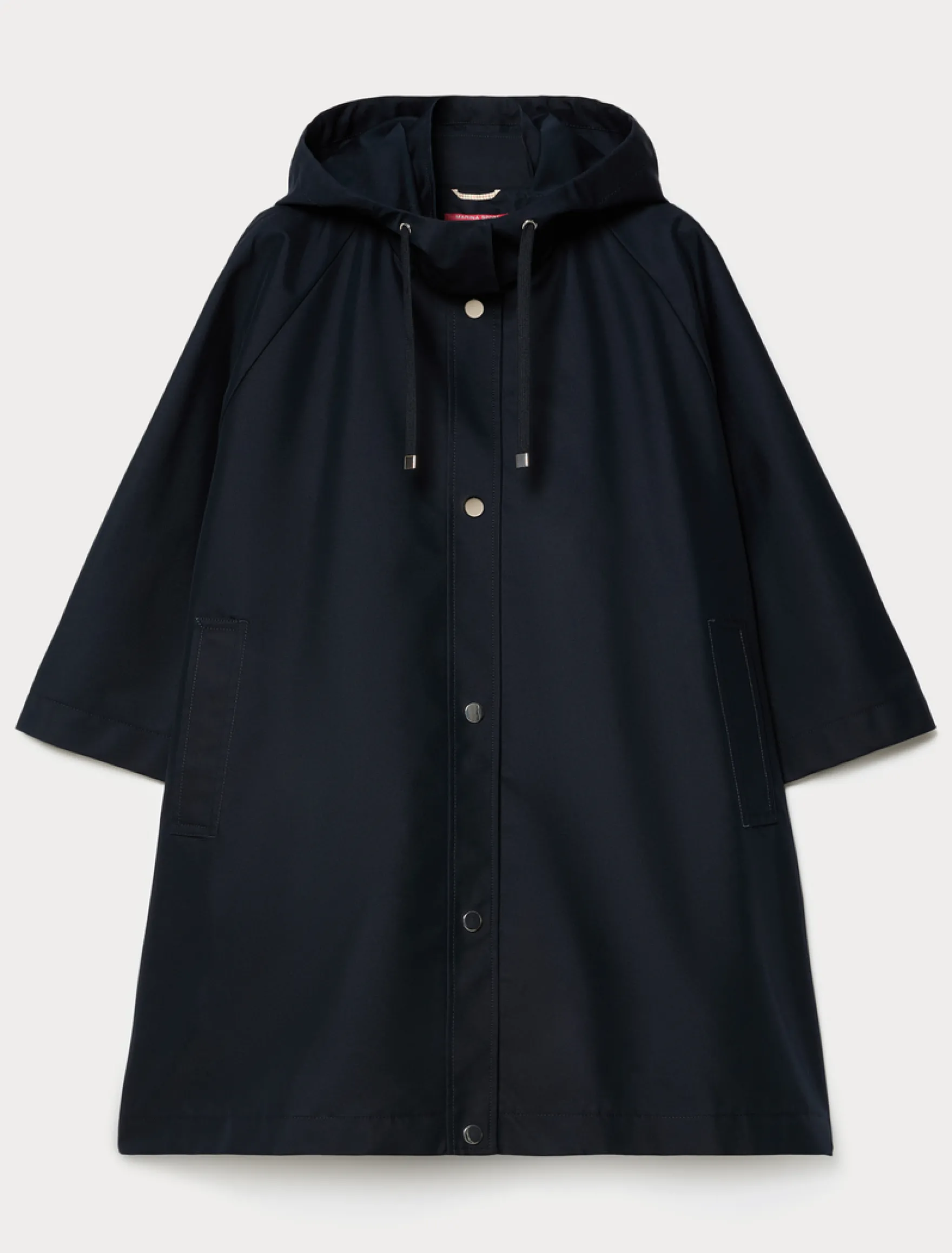 Cappa in twill antigoccia - BLU MARINO