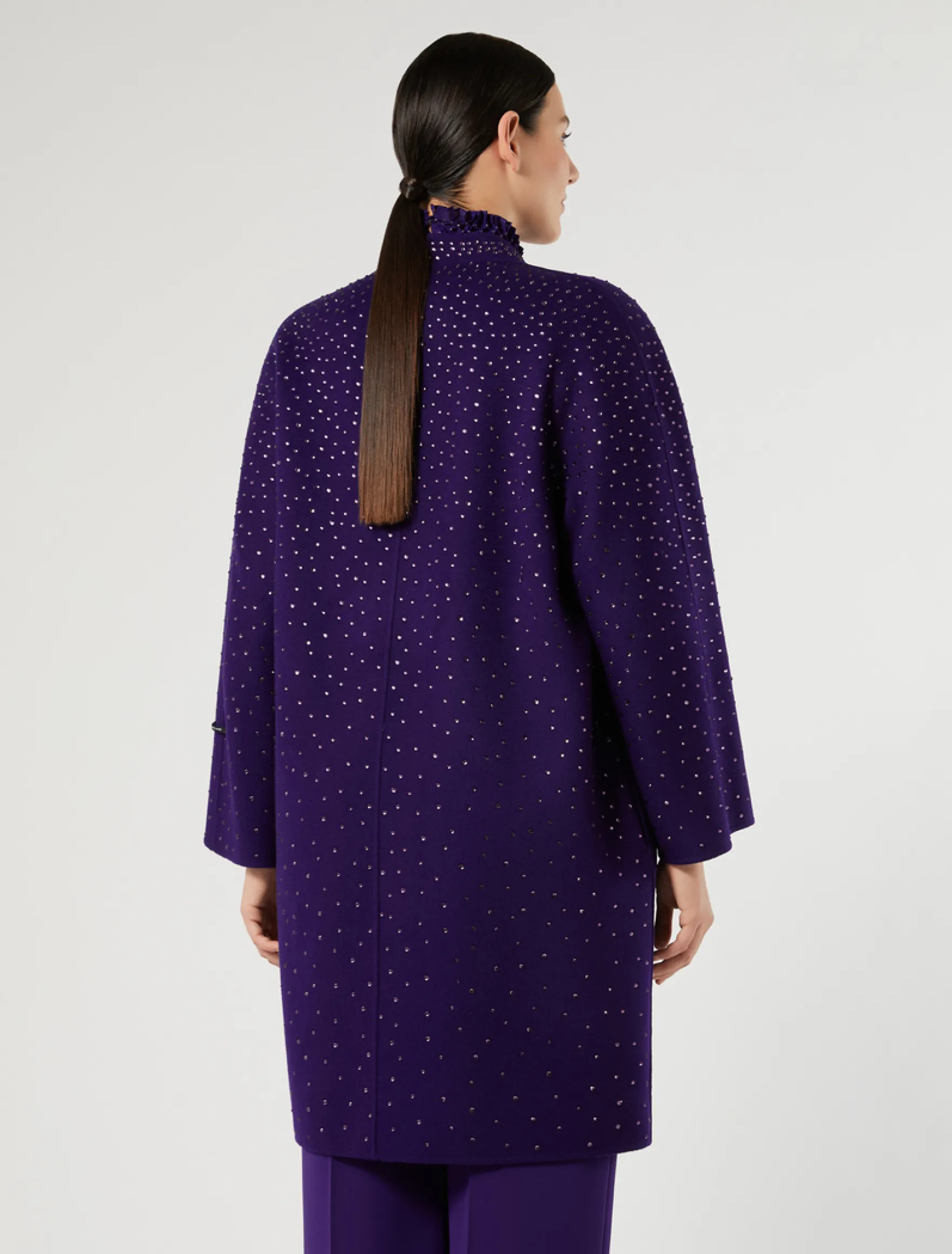 Cappotto double in lana e cachemire - VIOLA