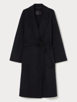 Cappotto in double di cachemire - BLU MARINO