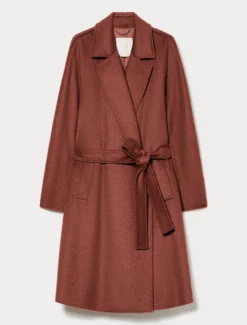 Cappotto in drap di cammello - MATTONE ROSSO