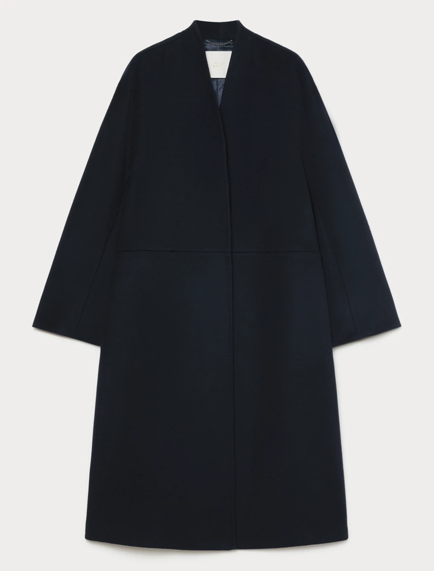 Cappotto in drap di lana - BLU NOTTE