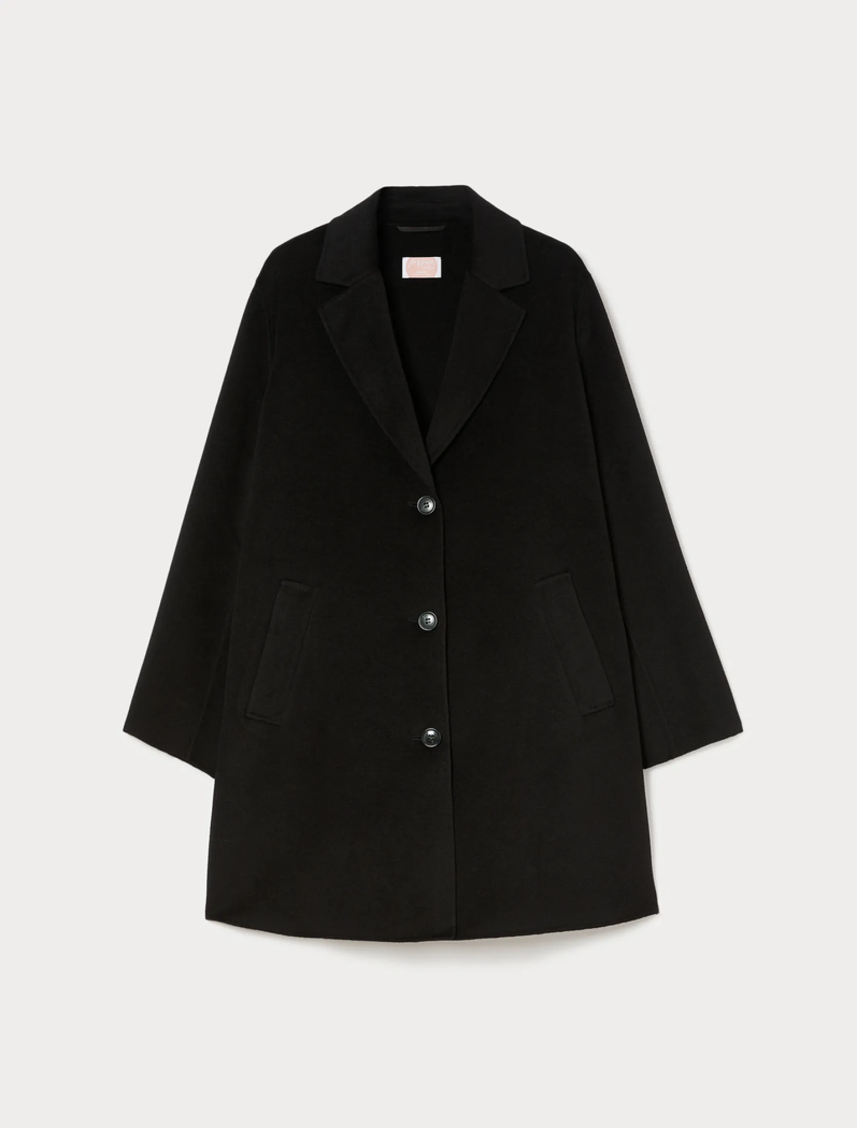 Cappotto in panno double - NERO