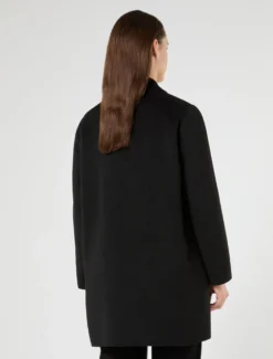 Cappotto in panno double - NERO