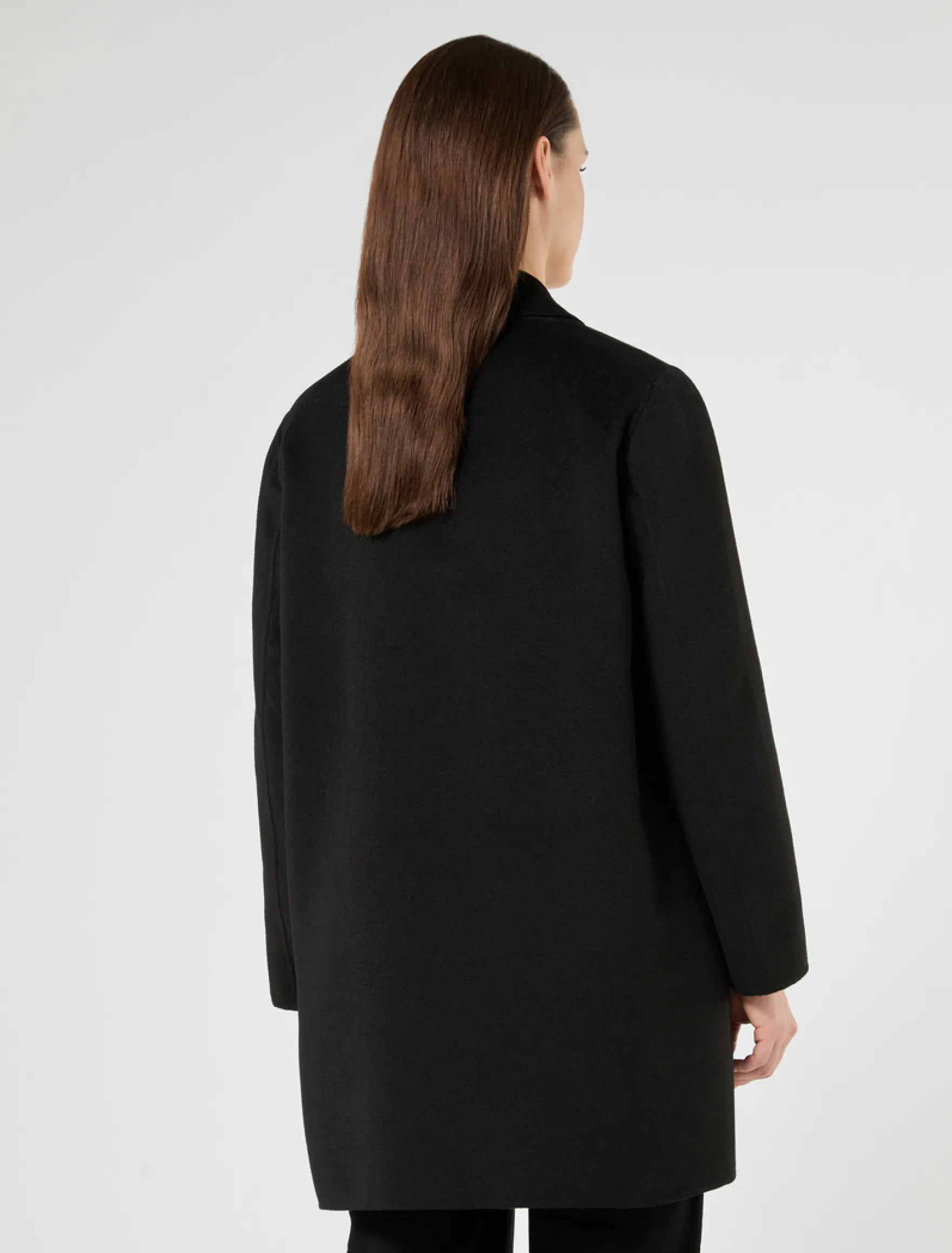 Cappotto in panno double - NERO