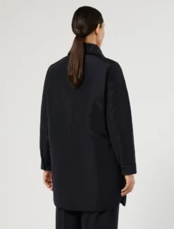 Cappotto in taffetà antigoccia - BLU NOTTE
