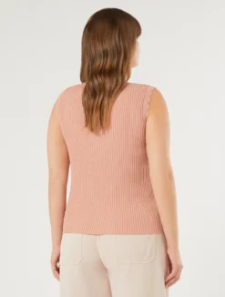 Cardigan e top in filato di viscosa - ROSA
