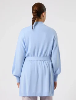 Cardigan in cachemire - AZZURRO